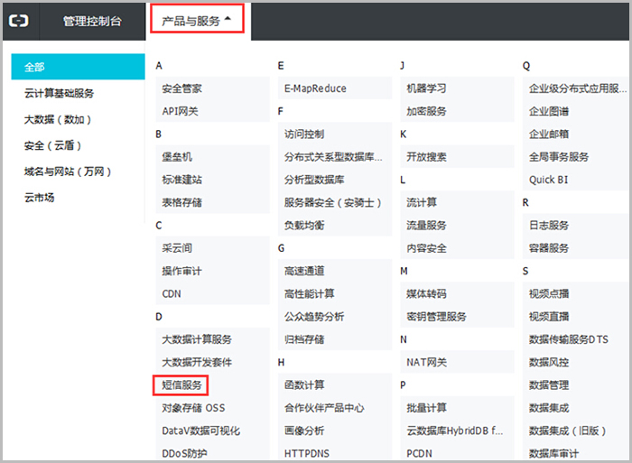 【大商創(chuàng)使用教程】阿里大于（阿里短信）配置說明教程